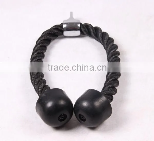 Hot selling Tricep Rope Rubber End Gym Training Home Fitness