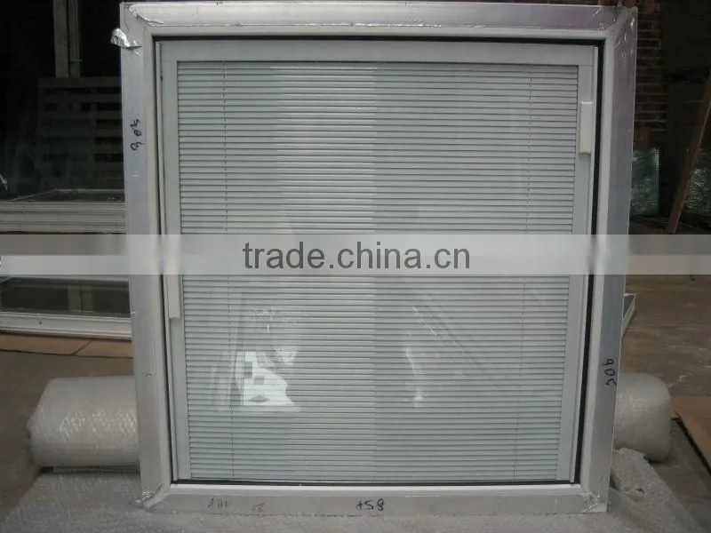 American style pvc windows with built in blind, pvc casement windows