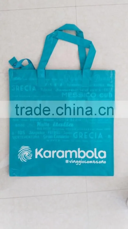 pp shopping bag supermarket woven bag foldable