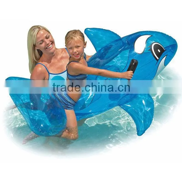 Hot sale Inflatable bady PVC fish rider toys