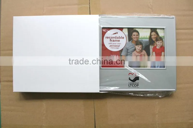 2014 the newest Recordable photo frame/talking photo frame for birthday souvenir,promotional gift