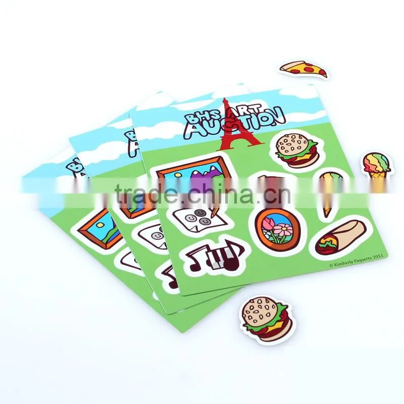 Customized Pvc Vinyl lower Offset Price A4 Size Paper Adhesive Label Sticker printing for mug ---DH20431