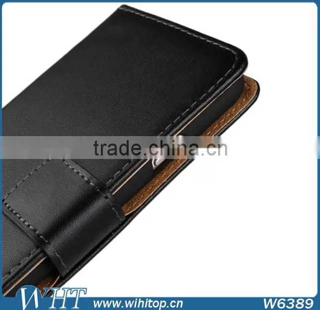 Luxury Genuine Leather Cover Case For iPhone 6 Plus 5.5 Inch Wholesale Case
