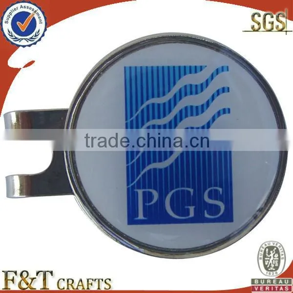 Custom metal enamel cheap golf ball markers