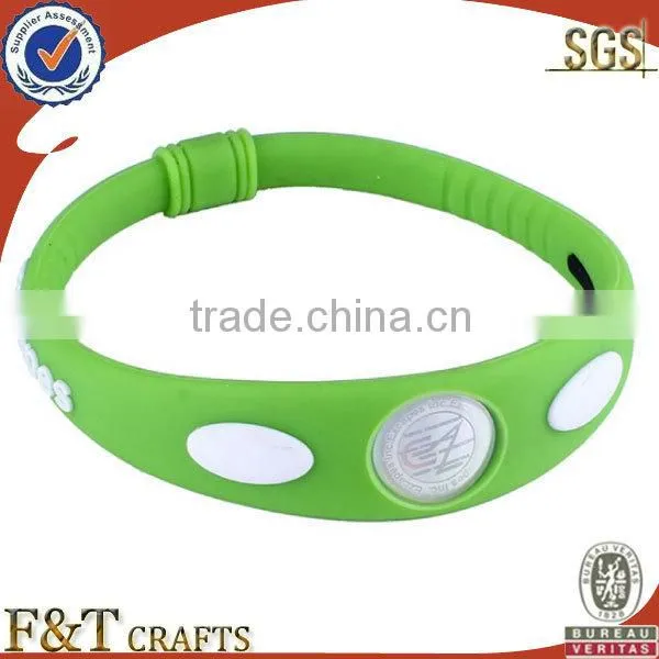 cheap in bulk promotional gift energy adjustable silicon wristband for cancer