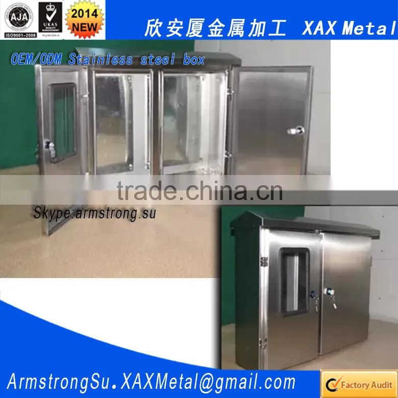 XAX76DB Non standard custom made two layers cabinet enclosure 304 316 ss304 ss316 sus304 sus316 ip65 control box