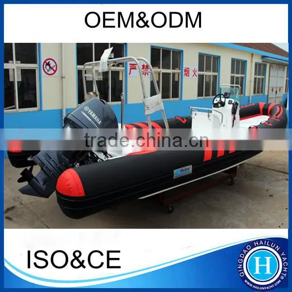 Rib boat 470 fiberglass hull rib boat set with completed boat accessories