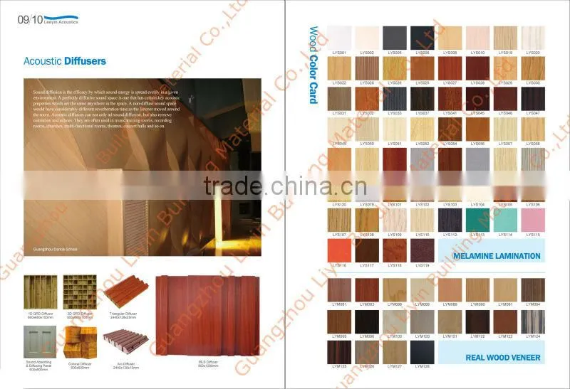 customize pattern perforated wood fiber acoustic panel