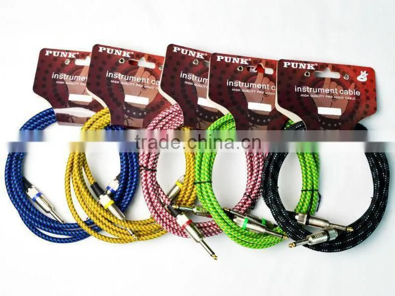 Double denoise gold plated connectors Nickel plated instrument cable