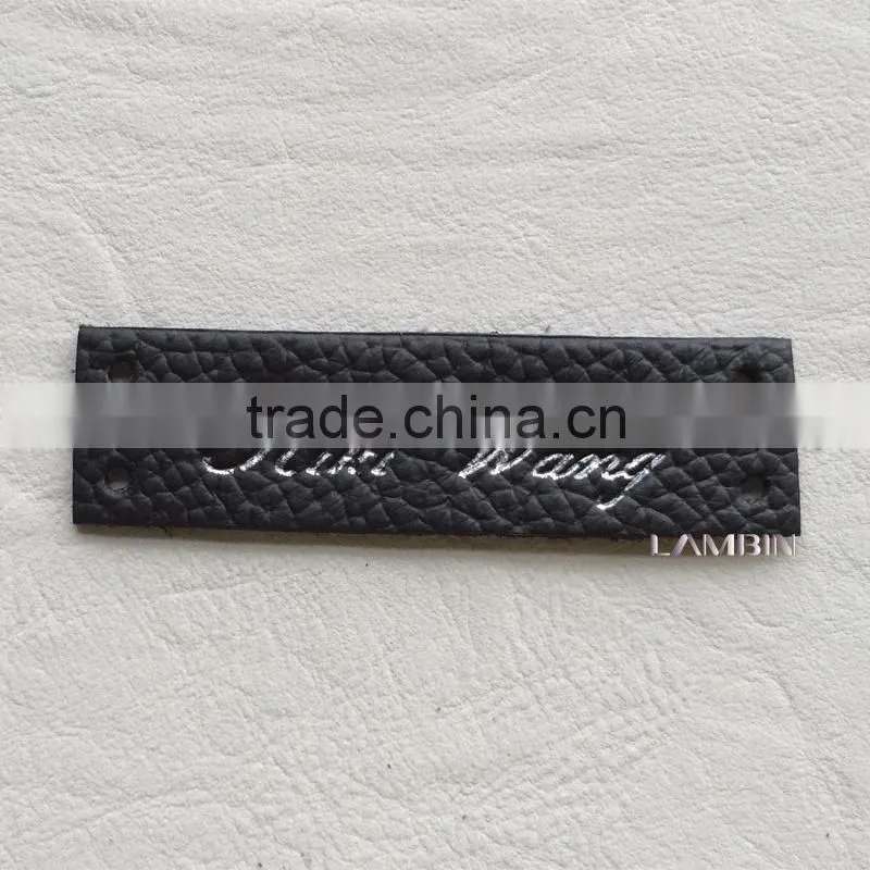 Environmental new genuine leather label patch for leather gloves