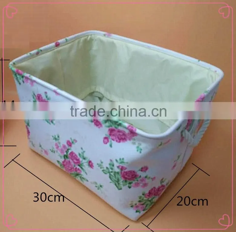 WBF-1: Roda wholesale Cotton and linen storage box, square storage box,home storage box,desktop cosmetic storage box