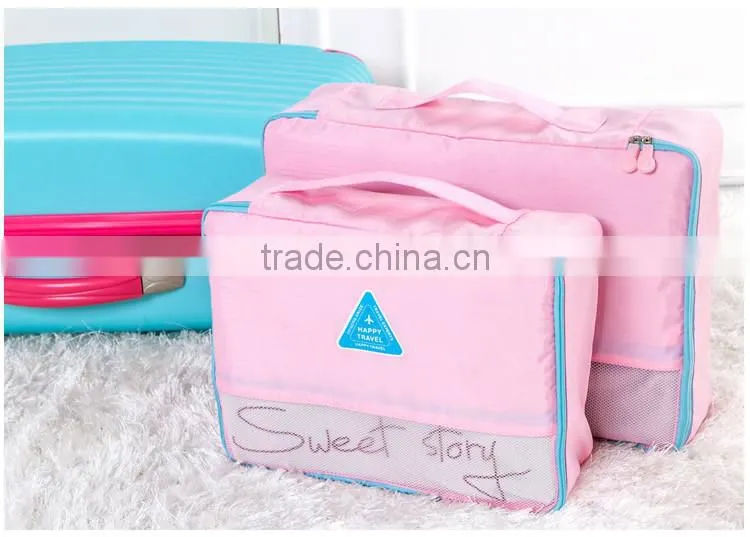 Wholesales Chinese Supplies Set-4 New Design Commercial Travel 210D Fabric Storage Bag