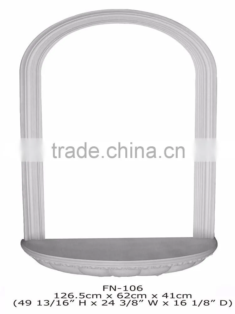 2016 Polystyrene High Quality beautiful PU decorative Shelvings