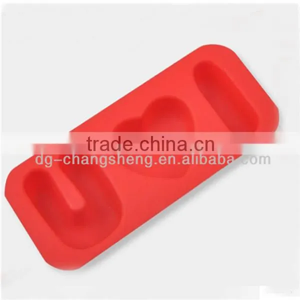 High quality yellow lovely silicone ice cream mold,fancy silicone ice cube tray
