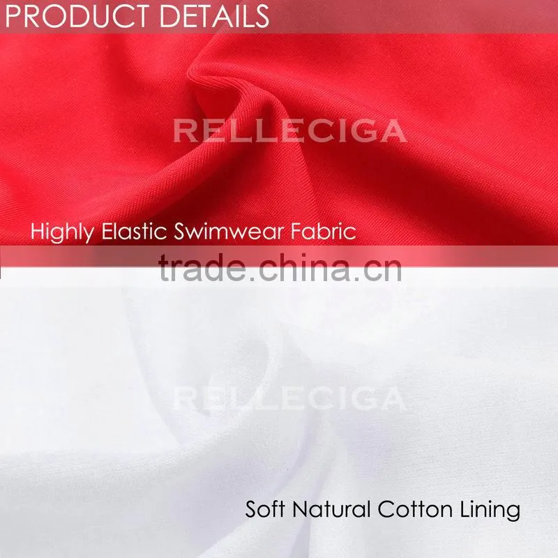 RELLECIGA 2016 Marianne Collection -Red 3D Blooming Flower Triangle Top Bikini Set with Moderate Push-up Molded Cups