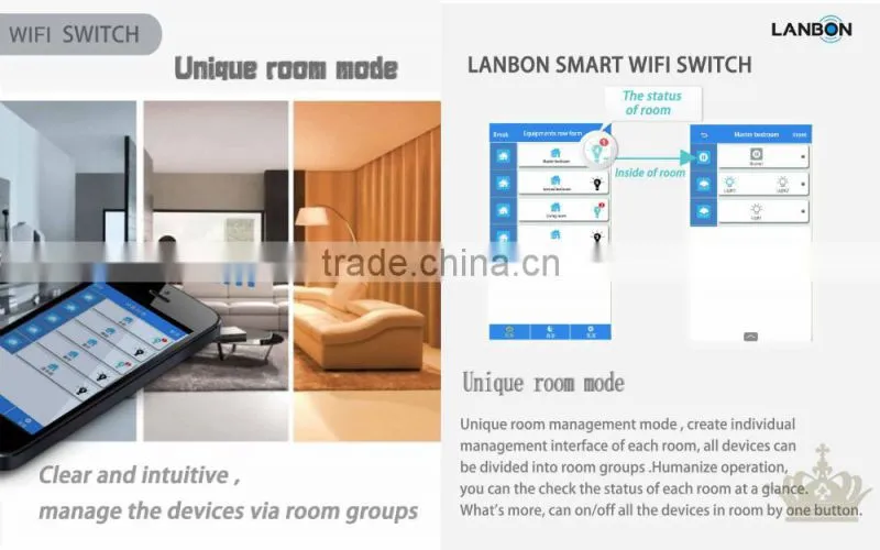 Lanbon latest smart wifi socket remote control via mobile phone