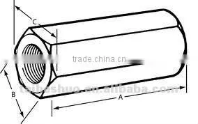 Hex Coupling Nuts