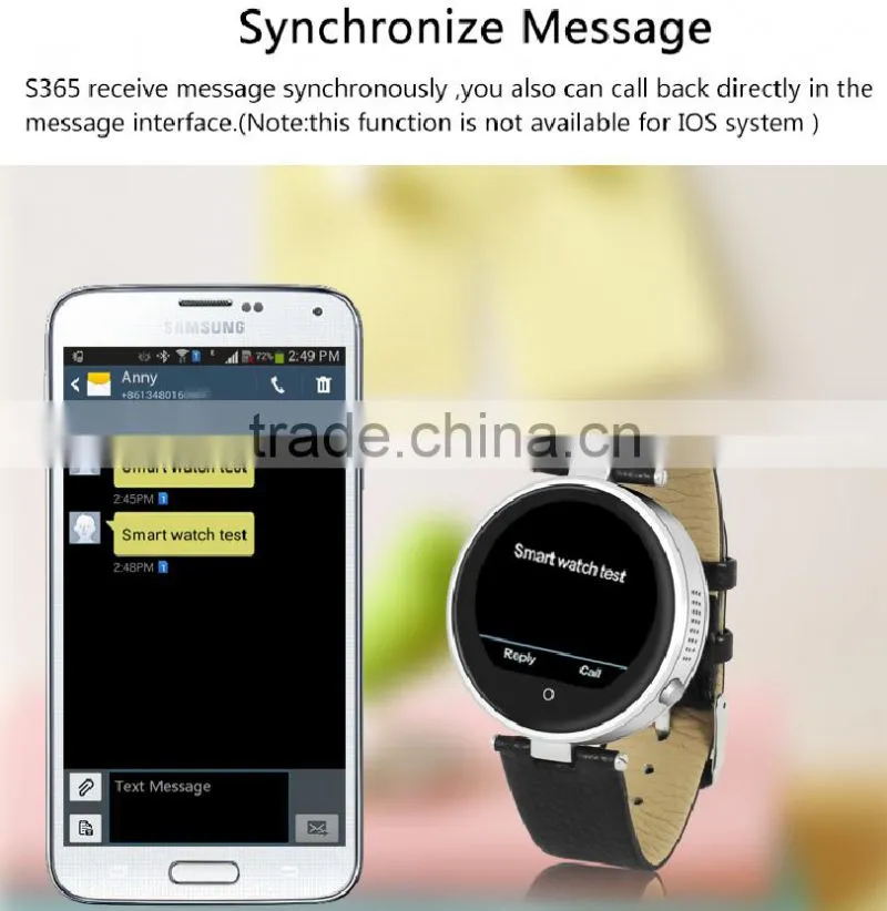 Bluetooth smart Watch for iPhone and android phone ,pedometer ,bluetooth smart watch