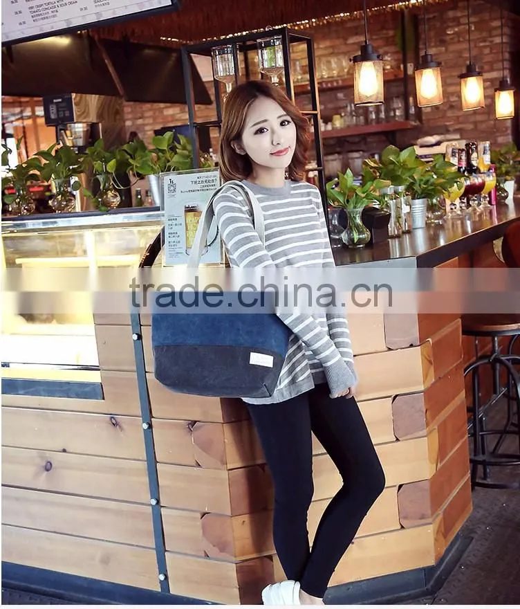 Cheap fashion beach bag canvas bag