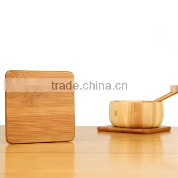 Wood Bamboo Square hot-resisted coaster