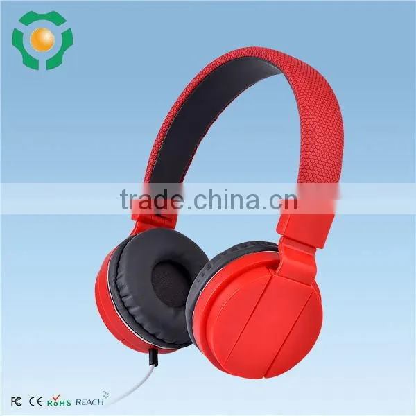 Wholesale folded stereo headphone, studio colorful dj headphone folding for promotion