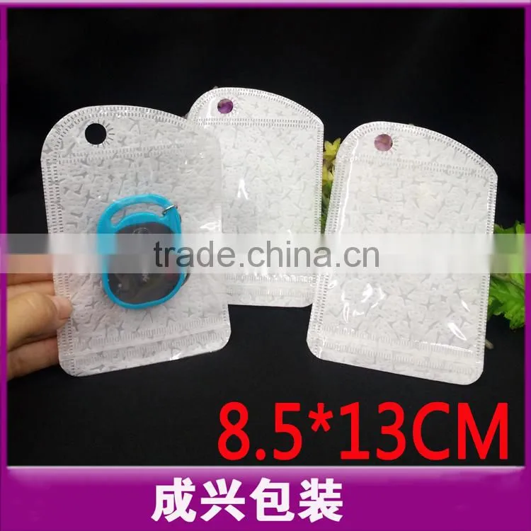 8.5*13cm(3.35*5.1")accessories zip pouch/pvc small bag/plastic packaging sleeve/poly bag