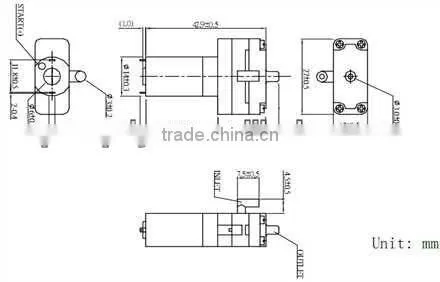 mini air operated transfer pump DC3V/6V