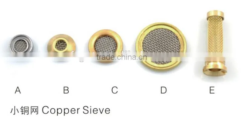 excavator parts copper sieve strainer
