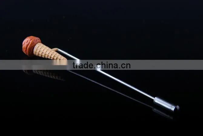 Wholesale multi-color ice cream cone lapel pin