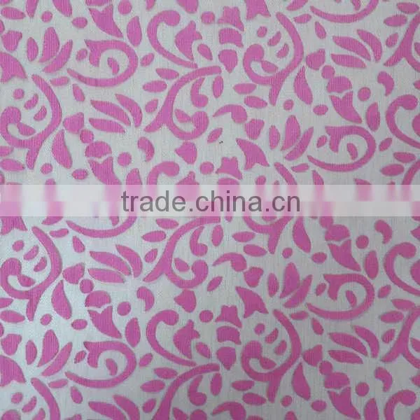 YH050# Wholesale Lace fabric /High Quality Cheap Burn out Lace fabric