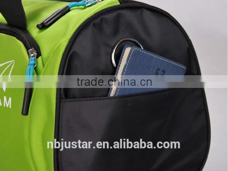 Factory Price Cheap Barrel Shaped Squash Racket Sports Bag Sports Gym Duffel Bag