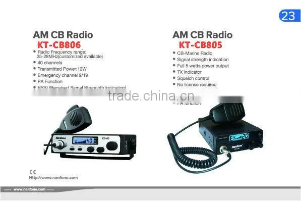 AM CB Radio KT-CB806 With Signal Strength Indication ,CB Mobile AM HF Radio Transceiver