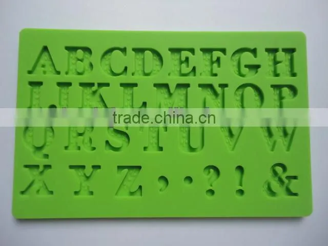 English letters fondant silicone mould