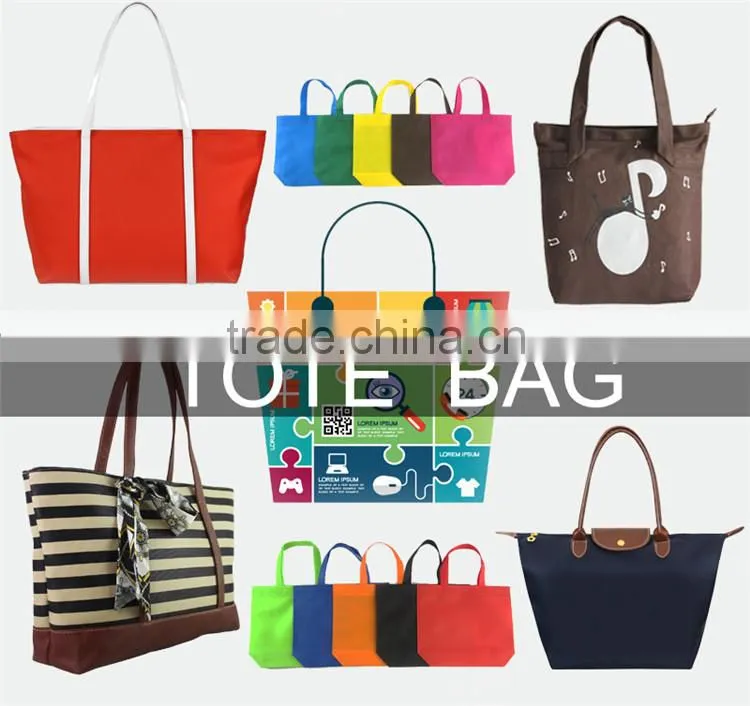 Factory messenger shoulder bag with stripe / canvas hand bag