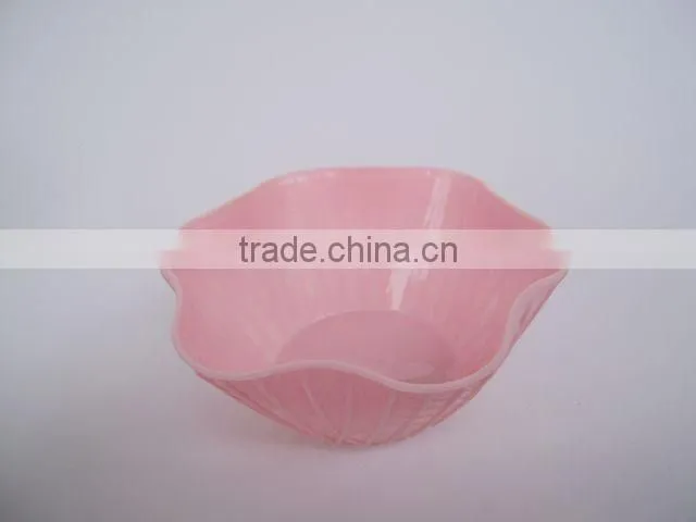 factory supplys multicolor Plastic salad bowl