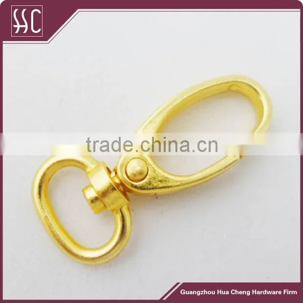 metal dog snap hook with gold color,bag snap hook for handbag,bag hardware