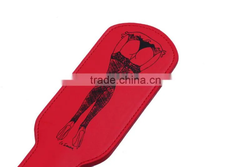 Fashion adult toys sex Print paddle products spanking couple leather paddle