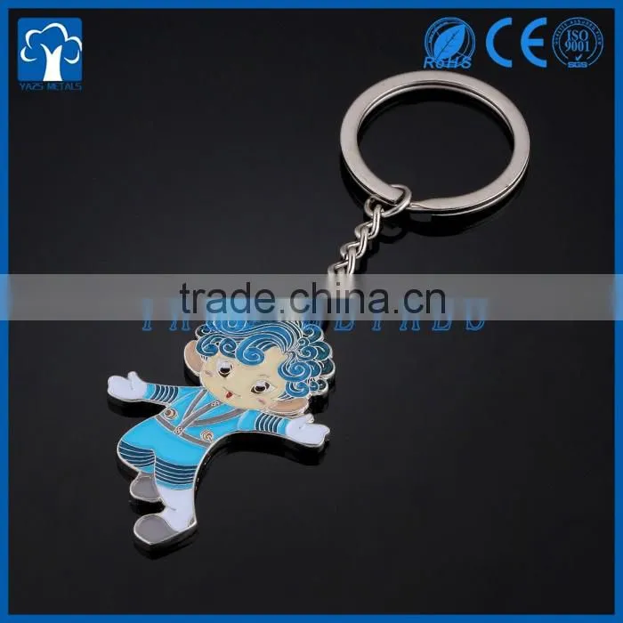 custom individual characters metal keychain