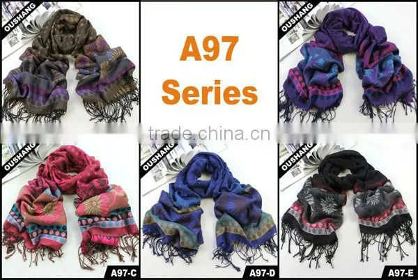 A97-C Lady Fan Flower Knitting Machine Scarf