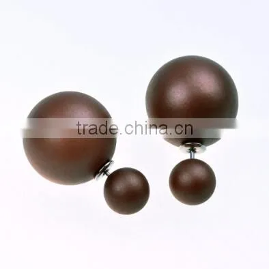 Fashion new arrival candy color imitation big pearl earrings women's jewelry beautiful stud earrings