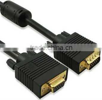 30ft Svga/vga Monitor Gold Cabl Cable Rgb Coax Hd15 Male