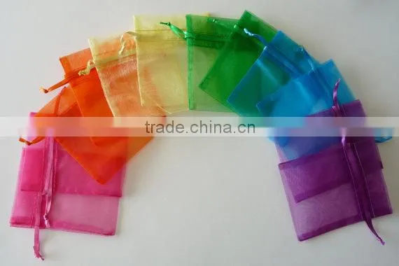 popular use for wedding congratulation orgnaza bag,wedding gift bag,small drawstring organza gift bags