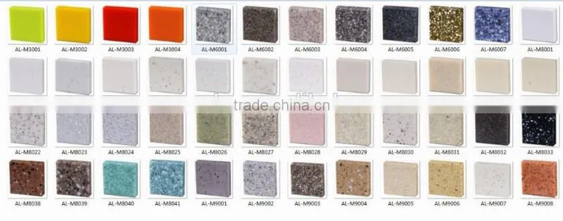 New Artificial Stone Acrylic Solid surface sheets, solid surface countertop slabs,