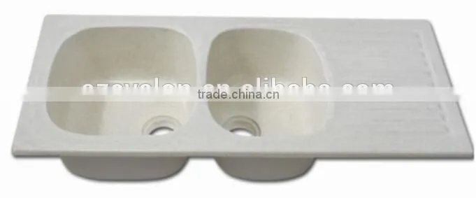 Italian Kitchen Sink Solid Surface Kitchen Ware/Sanitary acrylic resin stone kitchen sink,solid surface double bowl kitchen sink
