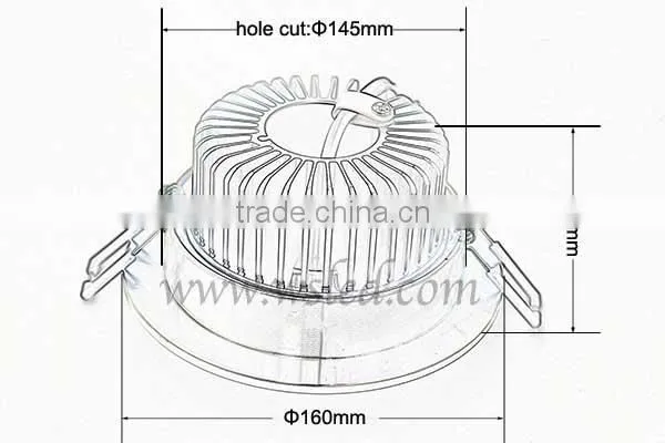 15W LED House lights LED Downlights CE C-TICK RoHS Approved