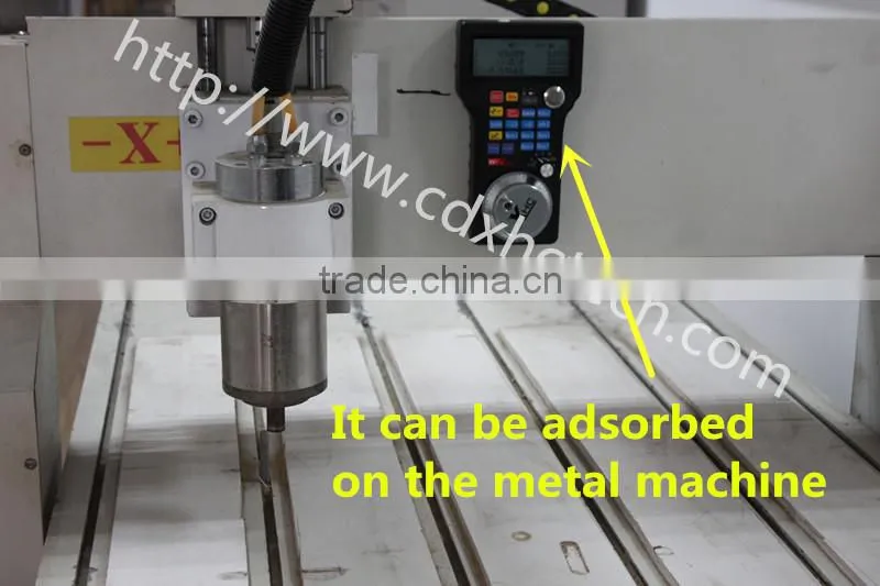 Best 6 AXIS Mach3 usb wireless cnc pendant remote controller,LCD Display