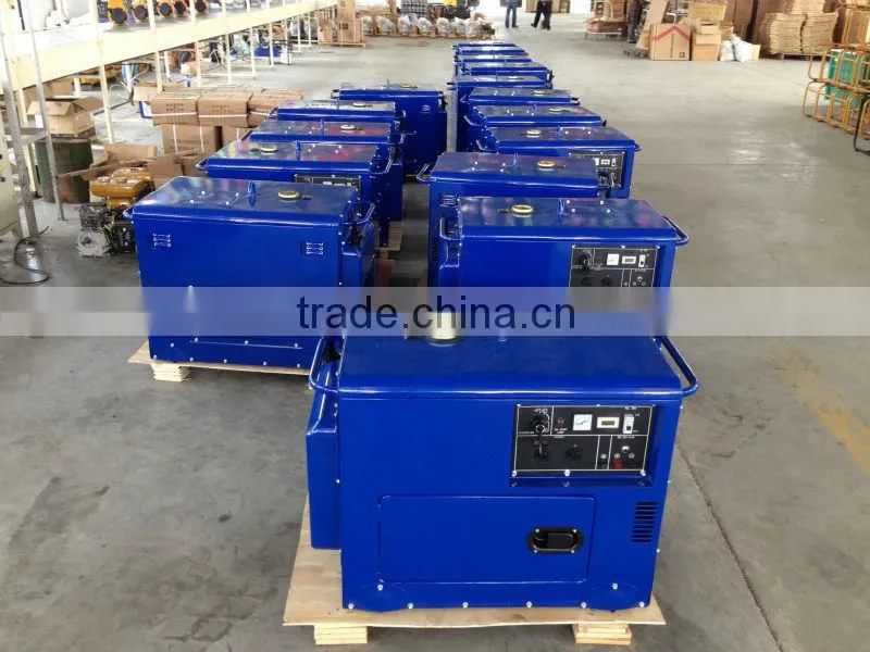 5 kva small diesel generator, silent type and open type