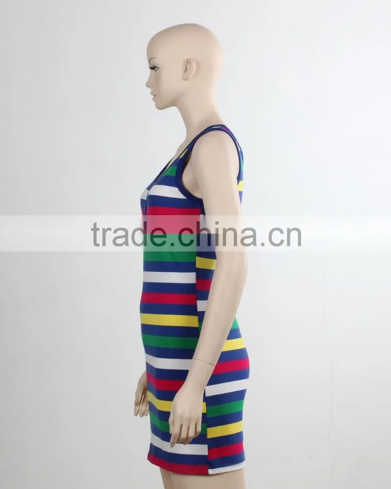 F5S15103 Women Fashion Design Fitness Dress Tank Top