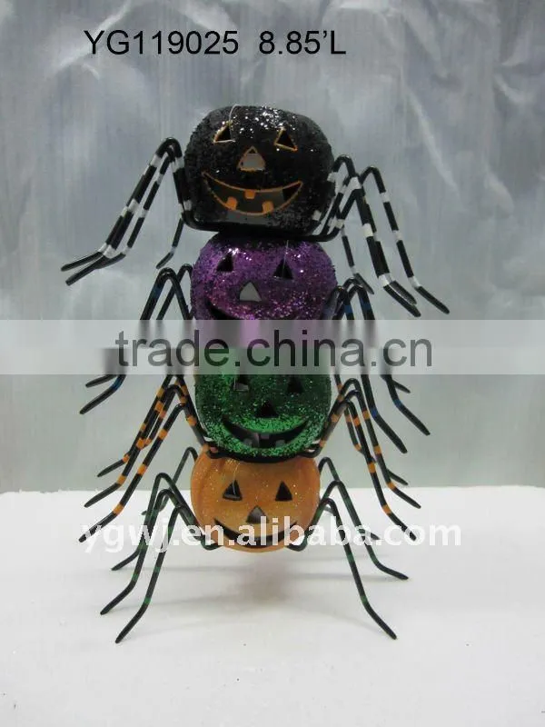 Halloween tree with pumpkin decorations