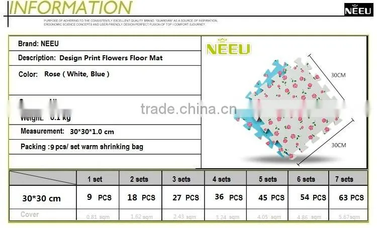 heat transprint rubber eva foam sheet china supplier